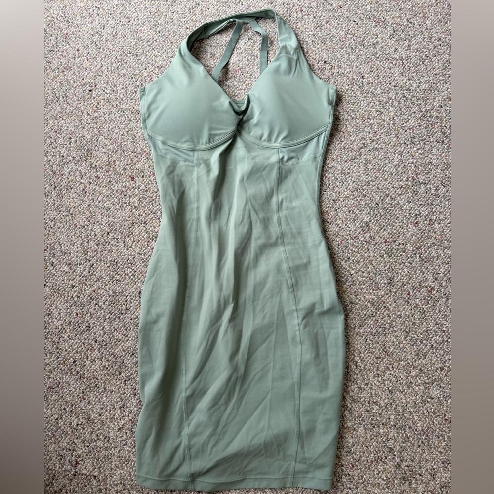 Limited edition Whitney Simmons sage green dress size medium